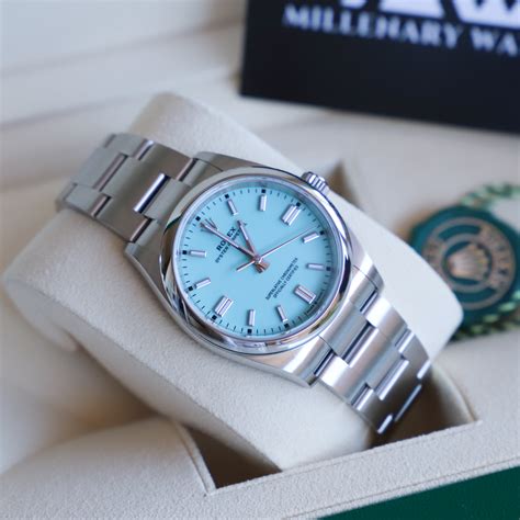 rolex con lancetta color tiffany|rolex tiffany watches.